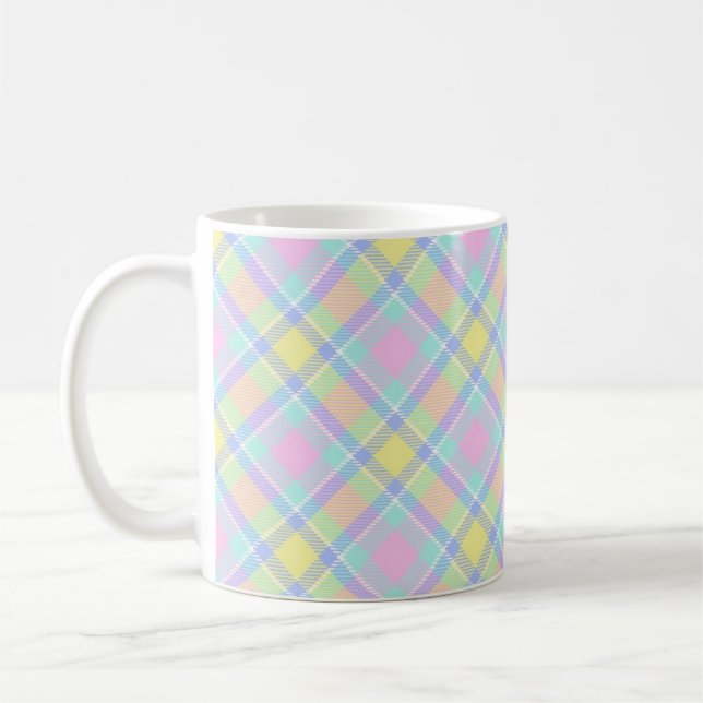 Pastel kariert kaffeetasse (Links)