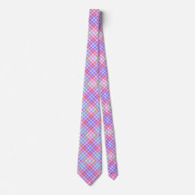 Pastel Kariertes Muster Classic Neck Tie