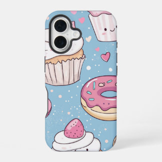 Pastel Kawaii Leckereien: Anime Dessert Phone Case iPhone 16 Hülle