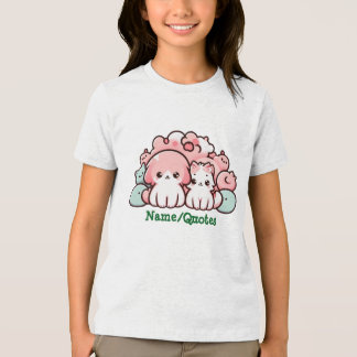 Pastel Kawaii Pets Illustration Cute Animals Tri-Blend Shirt