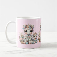 Pastel Kawaii Unicorn Mutter Tochter Duo Pink