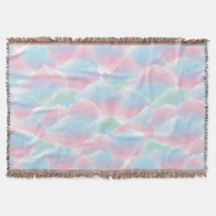Pastel Krawatte-Dye Cloud Dreamy Soft Gradient Decke
