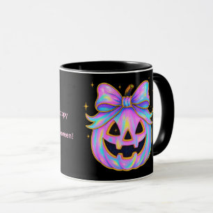 Pastel-Kürbis- und Gespenst-Halloween-Tasse Tasse