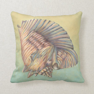 Pastel Large Conch Muschel Kissen