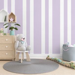 Pastel Lavendel Lila Streifen Muster Tapete