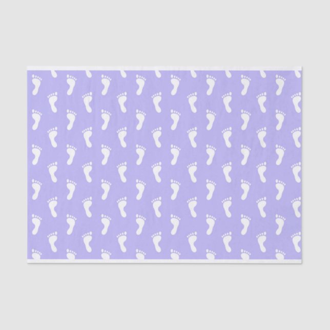 PASTEL LAVENDER LILA BABY FEET SEIDENPAPIER (Vorderseite)