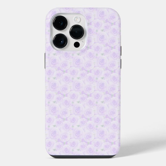 PASTEL LAVENDER ROSE iPhone HÜLLE (Rückseite)