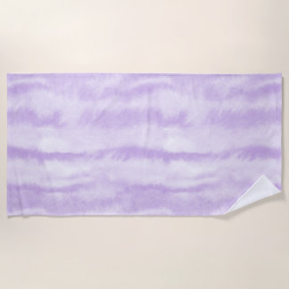 Pastel Lavender Tie-Dye Watercolor Effect Strandtuch