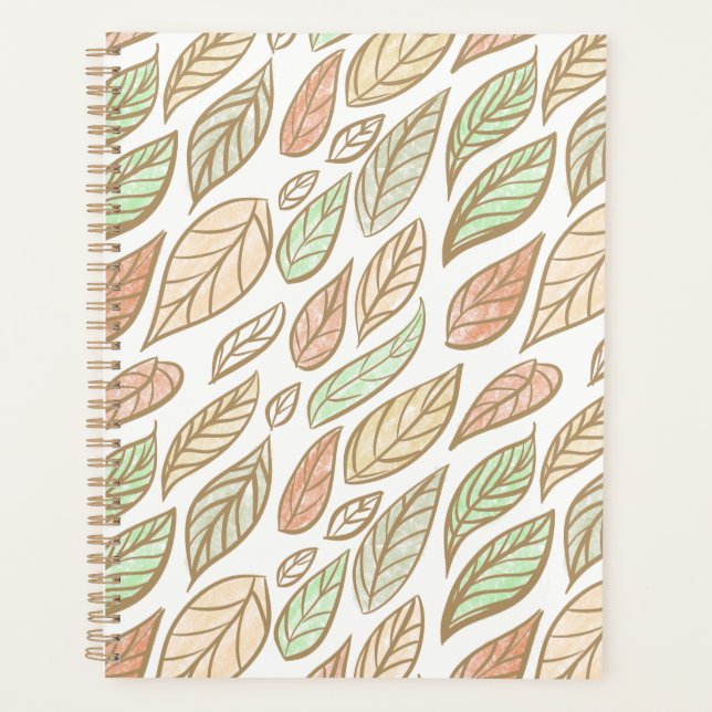 Pastel Leaf Drift Planner Planer (Vorderseite)