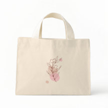 Pastel Leaves Tote Bag