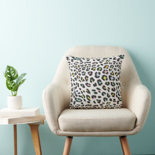 Pastel Leopard Spot Pattern Kissen
