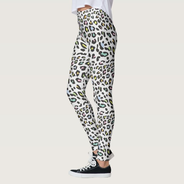 Pastel Leopard Spot Pattern Leggings (Links)