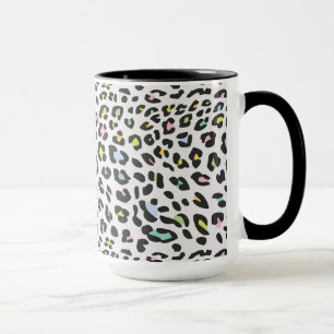 Pastel Leopard Spot Pattern Tasse
