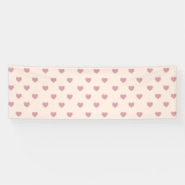Pastel Liebe Hearts Banner