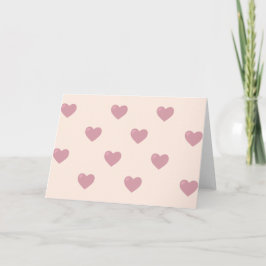 Pastel Liebe Hearts Karte