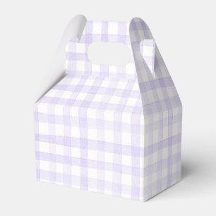 Pastel Light Lila Lilac Gingham Karo Kariert Geschenkschachtel
