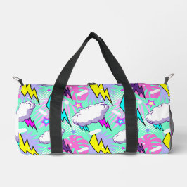 Pastel Lighting Bolts  Duffle Bag