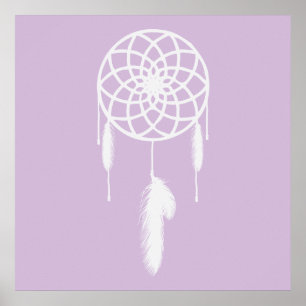 Pastel Lila Dream Catcher Poster