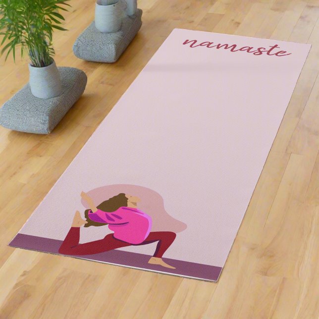 Pastel Lila Feminine Giro Posen Yogi Namaste Yogamatte (Von Creator hochgeladen)