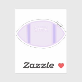 Pastel Lila Football Aufkleber