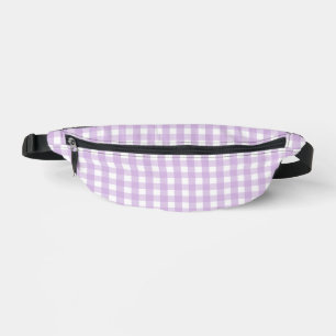 Pastel Lila Gingham Pattern Bauchtasche