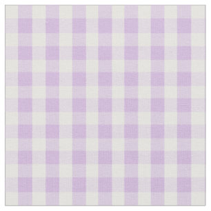 Pastel Lila Gingham Pattern Stoff