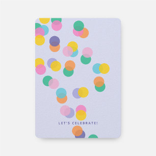 Pastel Lila Girl's Birthday Confetti Einladung