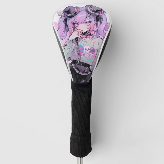 Pastel Lila Gothic Lolita Golf Headcover (Vorderseite)