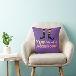 Pastel Lila Hocus Pocus Halloween Witz Leg Kissen