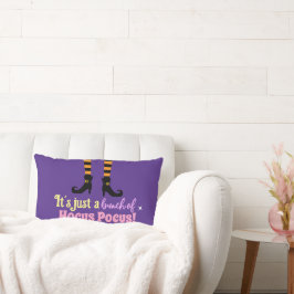 Pastel Lila Hocus Pocus Halloween Witz Leg Lendenkissen