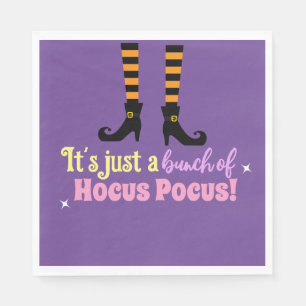 Pastel Lila Hocus Pocus Halloween Witz Leg Serviette