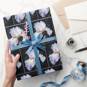 Pastel Lila Iris Blossom Geschenkpapier