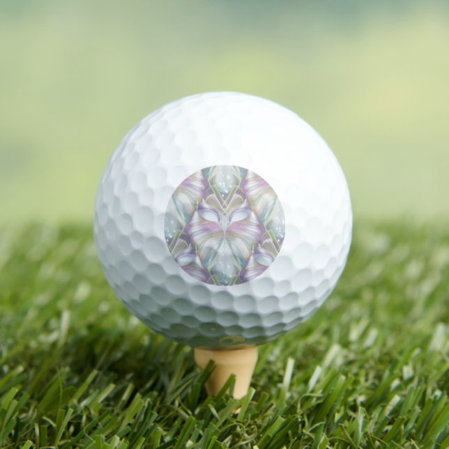 Pastel Lila Oracle Owl Pattern Golfball (Insitu T-Shirt)