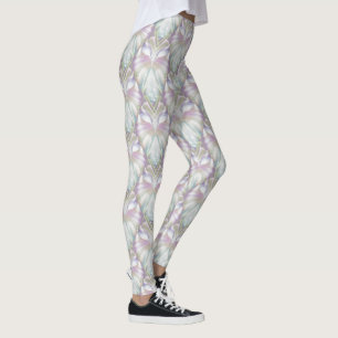 Pastel Lila Oracle Owl Pattern Leggings