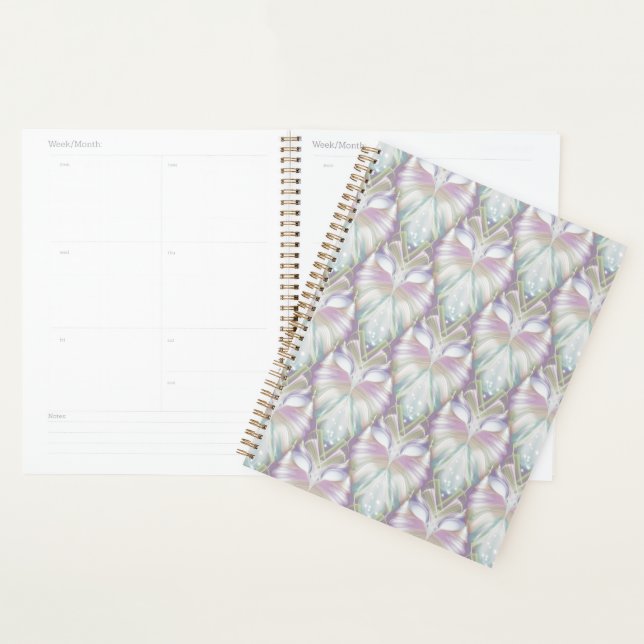 Pastel Lila Oracle Owl Pattern Planer (Anzeige)