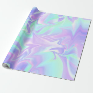 Pastel Lila und Minze Abstrakt Geschenkpapier