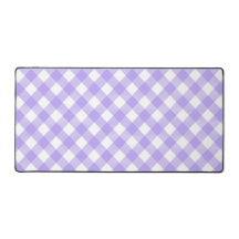 Pastel Lila und Weiß Kariert geklebt