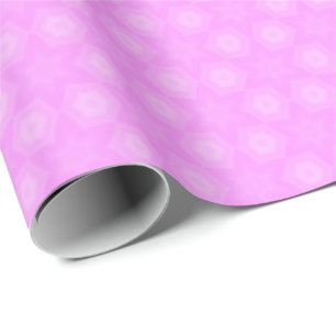Pastel Lilac Lila White Star Wiederholungsmuster Geschenkpapier