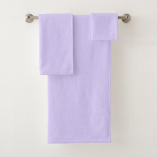 Pastel Lilac Solid Color Classic elegant Badhandtuch Set