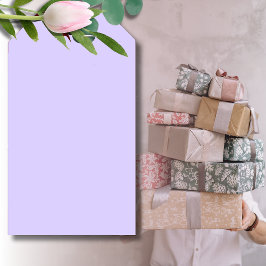 Pastel Lilac Solid Color | Classic | elegant Geschenkanhänger