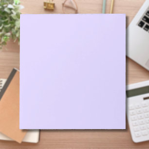 Pastel Lilac Solid Color   Classic   elegant Notizblock