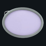 Pastel Lilac Solid Color | Classic | elegant Ovale Gürtelschnalle<br><div class="desc">Pastel Lilac Solid Color | Klassisches Design | Elegantes Produkt | Trendfarbe | Stilvoll und Mode | MINIMALISTISCH</div>