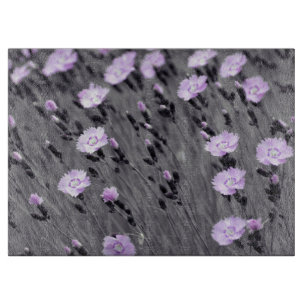 Pastel Lilac Wildblumen Schneidebrett