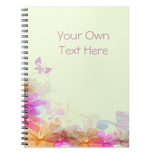 Pastel Lilies Wedding Notizblock (Vorderseite)
