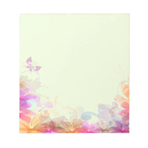 Pastel Lilies Wedding Notizblock