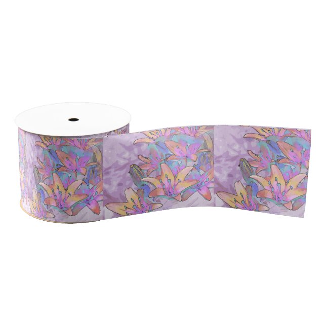 Pastel Lily Liebe Ripsband (Spule)