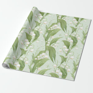 Pastel Lily of the Valley Spring Floral Geschenkpapier