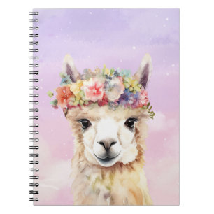 Pastel Llama-Notebook Notizblock