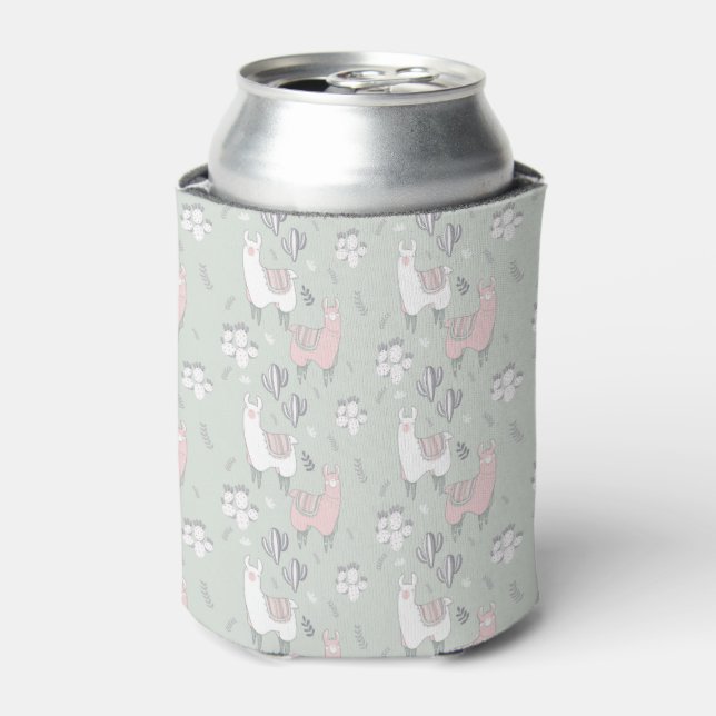 Pastel Llama Pattern Dosenkühler (Kanne Vorderseite)