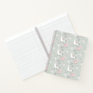 Pastel Llama Pattern Notizbuch